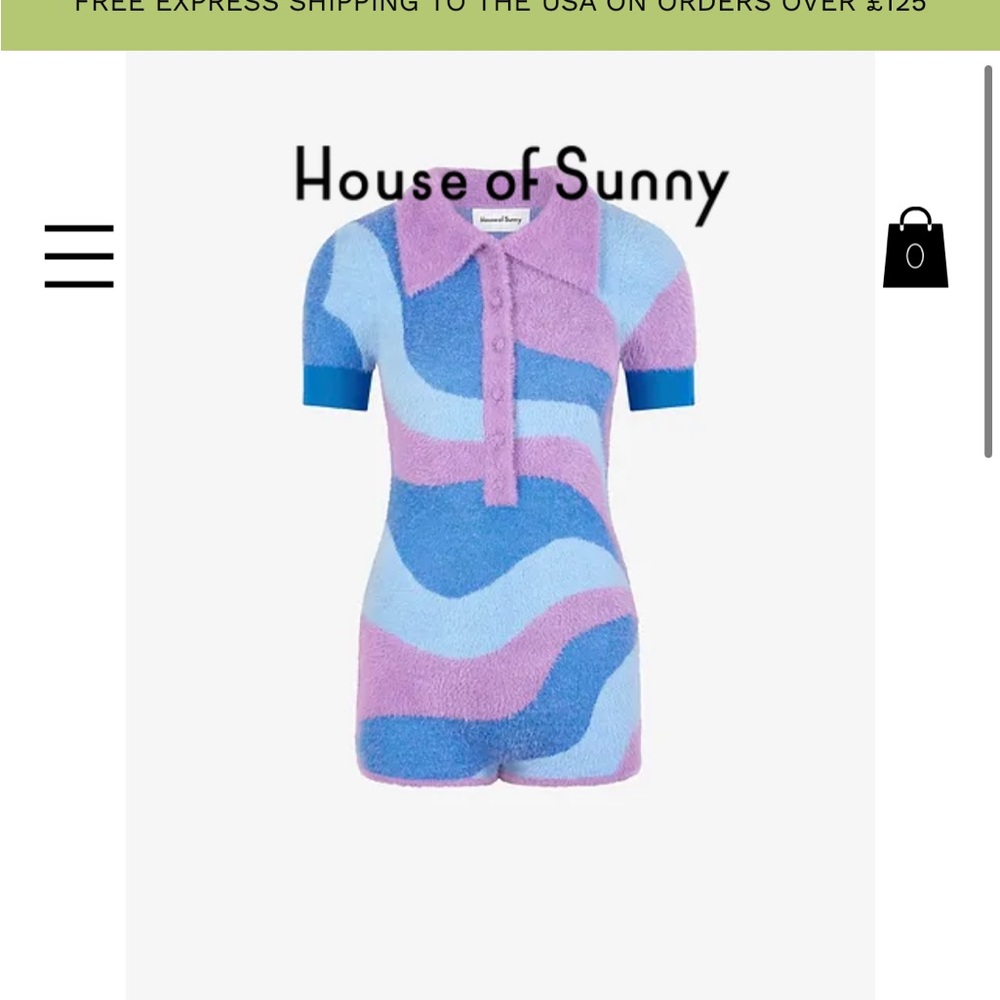 House of Sunny/Urban Outfitters Good Vibrations Romper or Bodysuit
